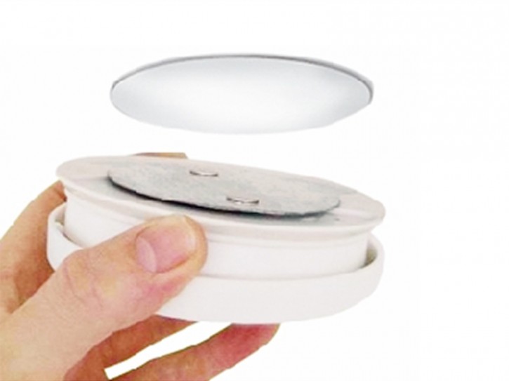 Smoke detector magnetic holder